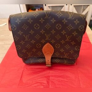 Authentic Pre-owned Louis Vuitton Monogramed Cartouchiere Cross shoulder Bag